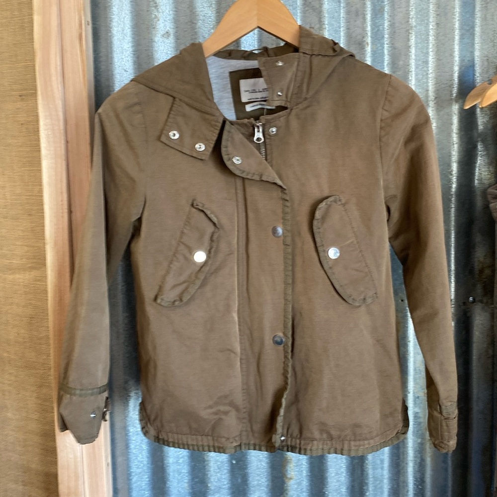 Zara girls hooded jacket